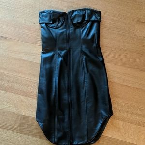 Custom leather dress